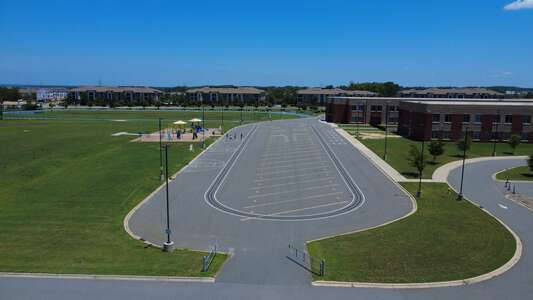 North Academy of World Languages K-8 School Parking Lot - Bus Lot in Huntersville 2