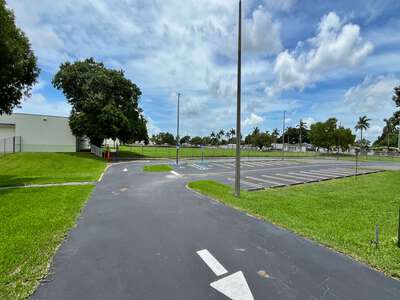 Pine Villa Elementary School Parking Lot in Miami