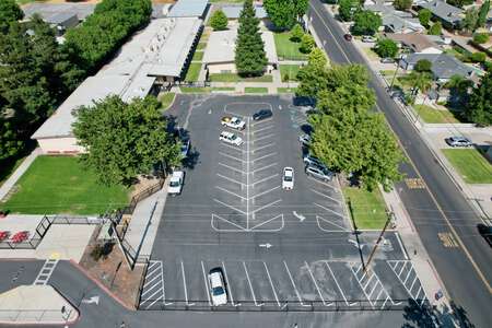 Crowell Elementary School Parking Lot - Front in Turlock