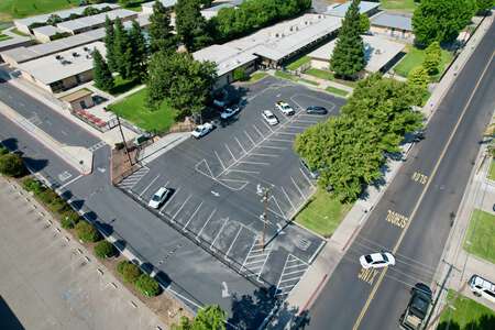 Crowell Elementary School Parking Lot - Front in Turlock