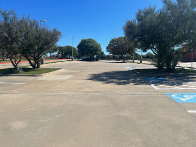 Annette Perry Elementary School Parking Lot - Back in Mansfield 2