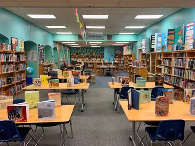 Mathews Elementary School Library in Austin