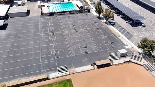 Canyon High School Outdoor Basketball Courts in Anaheim