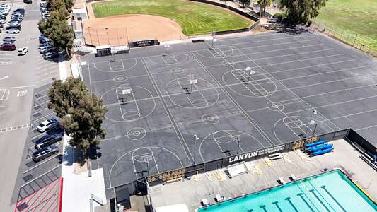 Canyon High School Outdoor Basketball Courts in Anaheim