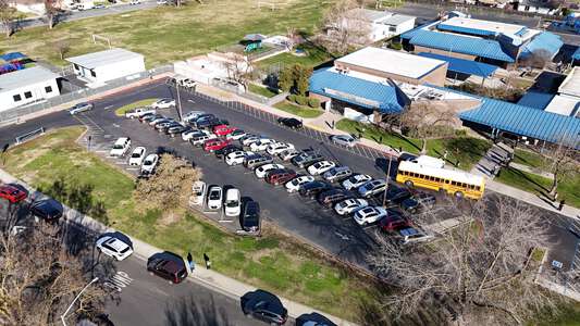 Clairmont Elementary School Parking Lot in Stockton
