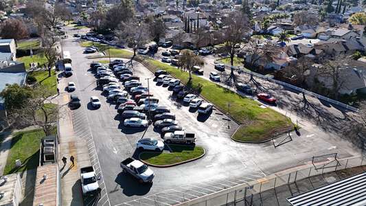 Clairmont Elementary School Parking Lot in Stockton