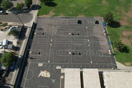 Susan B. Anthony Elementary School Outdoor Basketball Courts in Fresno