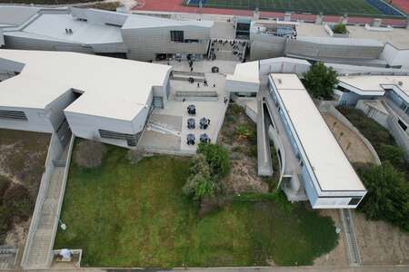 Diamond Ranch High School Panther Path Courtyard in Pomona