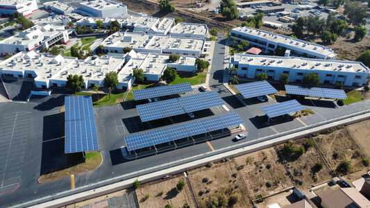 Rancho Verde High School Parking Lot - Back Solar Panels in Moreno Valley 2