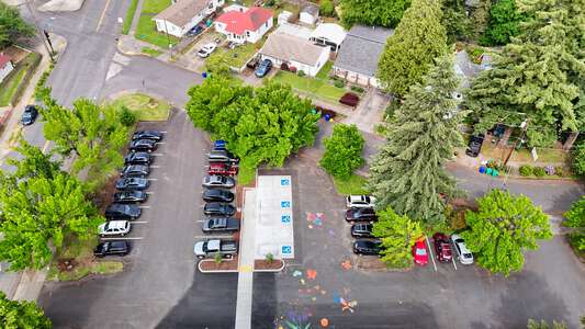 Cesar Chavez K-8 School Parking Lot in Portland