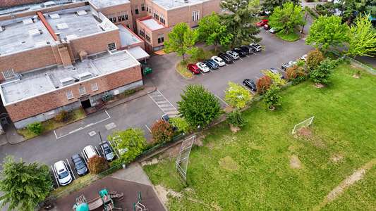 Cesar Chavez K-8 School Parking Lot in Portland