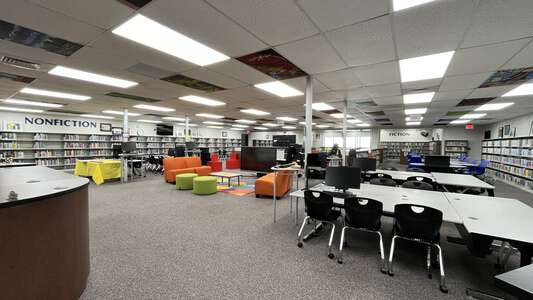 Five Forks Middle School Media Center in Lawrenceville