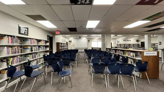 Five Forks Middle School Media Center in Lawrenceville