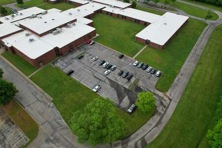 Cox Middle School Parking Lot - Back in Columbia