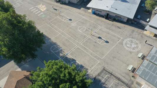 Serrano Elementary School Outdoor Basketball Courts in Villa Park