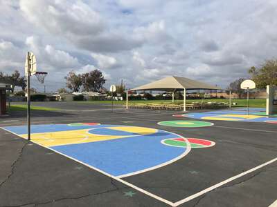 Excelsior Elementary School Outdoor Basketball Courts in Garden Grove