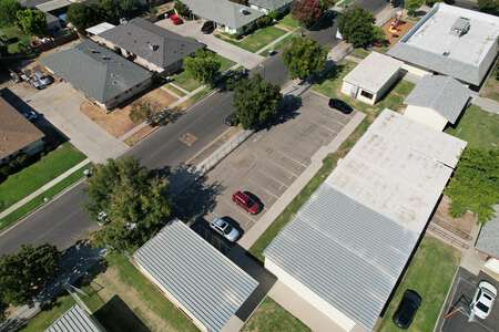 Birney Elementary School Parking Lot - Field in Fresno