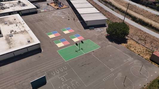 Curtner Elementary School Outdoor Basketball Courts in Milpitas 2