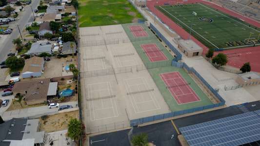 Wilmer Amina Carter High School Tennis Courts in Rialto 3