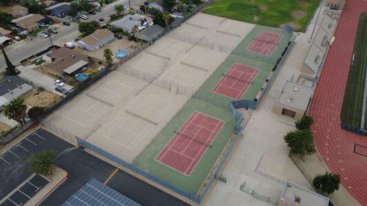 Wilmer Amina Carter High School Tennis Courts in Rialto 4