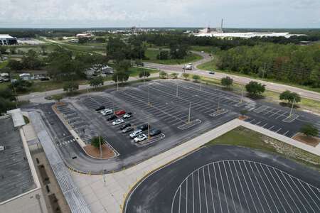 Crews Lake Middle School Parking Lot - Main in Spring Hill