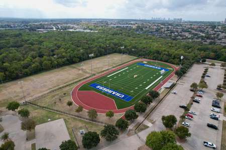 Emmett J. Conrad High School Synthetic Football/Soccer Field in Dallas