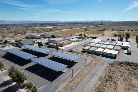 Quail Valley Middle School Parking Lot - Solar Panels in Phelan