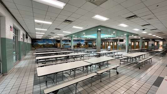 Larkspur Middle School Cafeteria in Virginia Beach