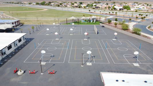 Granite Hills School Outdoor Basketball Courts in Perris