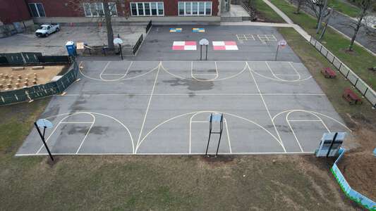 Norwood Park Elementary School Outdoor Basketball Courts in Chicago 3