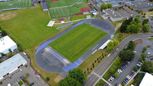 Sunset High School Track Grass in Portland