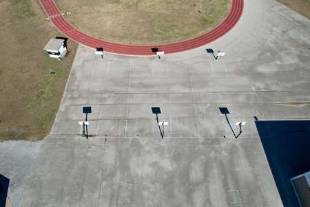 Leonard Middle School Outdoor Basketball Courts in Fort Worth