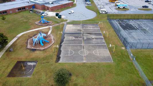 Providence Elementary School Outdoor Basketball Courts in Virginia Beach