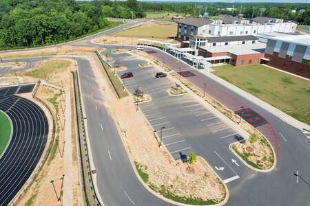 Forest Creek Middle School Parking Lot - Fields in Fort Mill