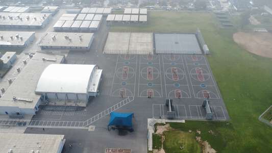 Lennox Middle School Outdoor Basketball Courts in Lennox 3