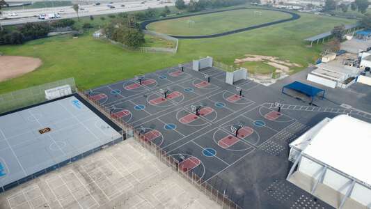 Lennox Middle School Outdoor Basketball Courts in Lennox 4