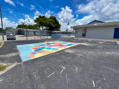 Treasure Island Elementary School Blacktop Play Area in North Bay Village