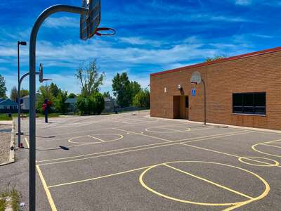Cherry Drive Elementary School Outdoor Basketball Courts in Thornton
