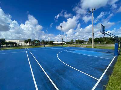 Lyons Creek Middle School Outdoor Basketball Courts in Coconut Creek