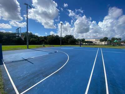 Lyons Creek Middle School Outdoor Basketball Courts in Coconut Creek