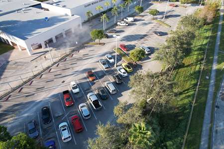 Olsen Middle School Parking Lot in Dania