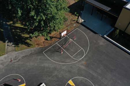 Illahee Middle School Outdoor Basketball Courts in Federal Way