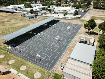 La Joya Middle School Outdoor Basketball Courts in Visalia