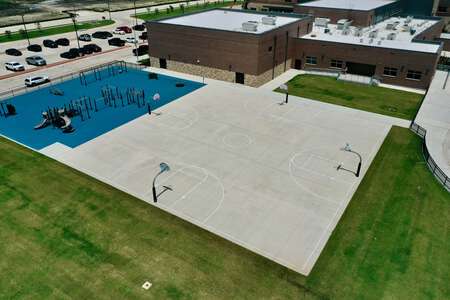 Justin Elementary School Outdoor Basketball Courts in Justin