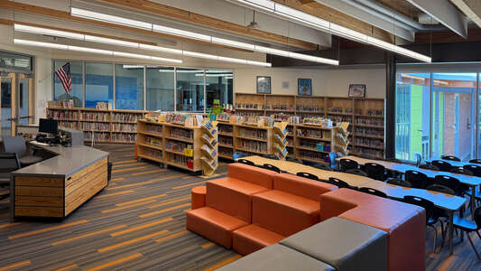 May Street Elementary School Library in Hood River