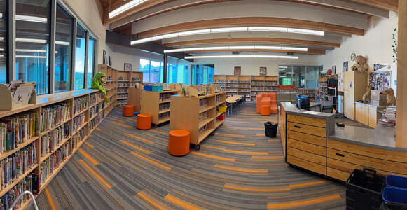 May Street Elementary School Library in Hood River
