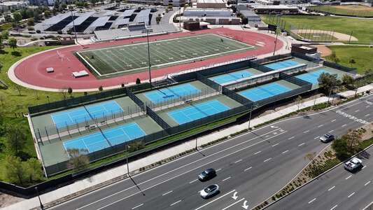Portola High School Tennis Courts in Irvine