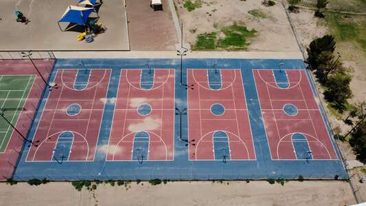 Ernesto Serna Fine Arts Academy Outdoor Basketball Courts in Socorro 2