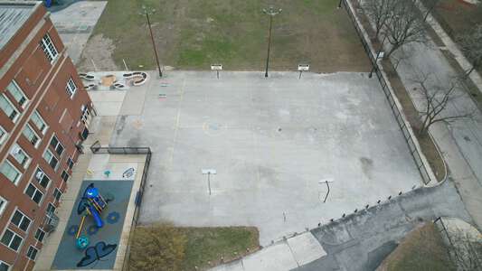 Pershing - John J Pershing STEAM Magnet Elementary School Outdoor Basketball Courts in Chicago 2