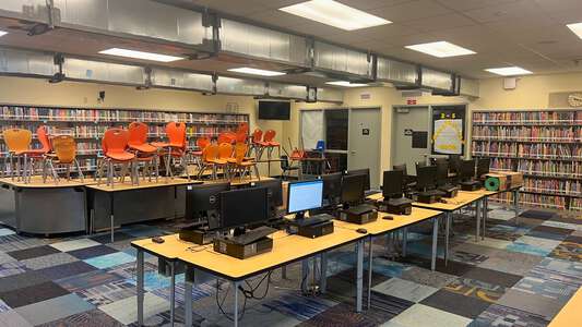 West Lakes Preparatory Academy Library in Hialeah